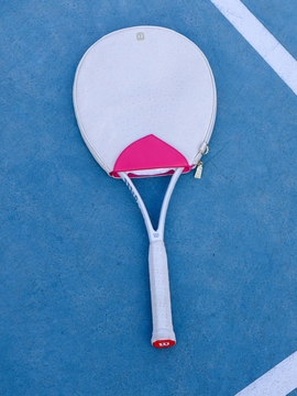 IRIDESCENT OSTRICH TENNIS RACQUET SLEEVE