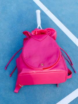 FUCHSIA TENNIS FLOWER BACKPACK