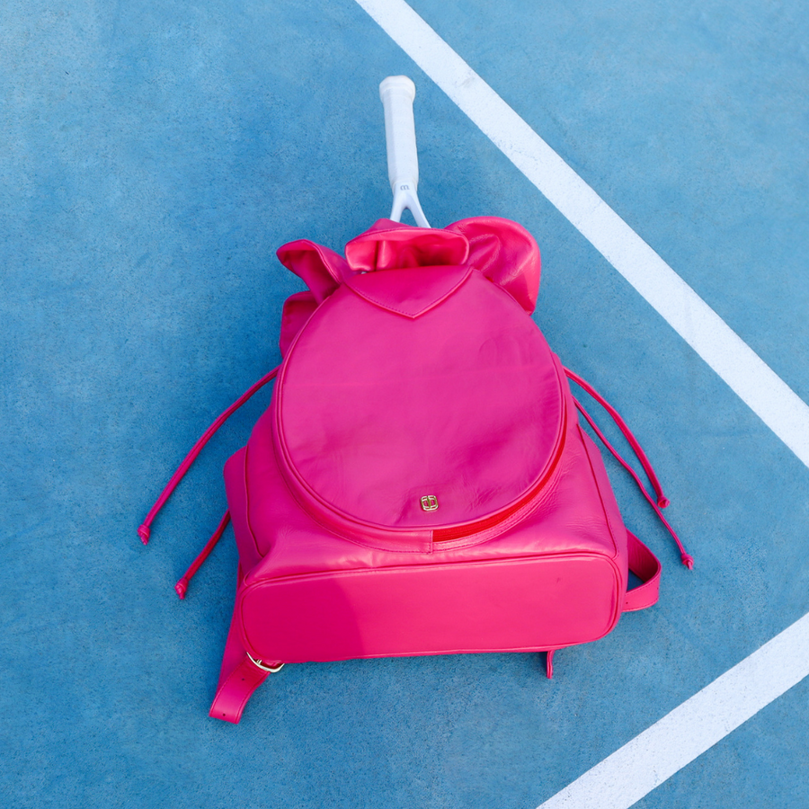 FUCHSIA TENNIS FLOWER BACKPACK