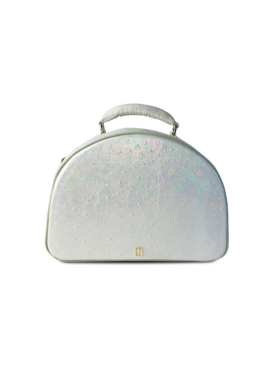IRIDESCENT OSTRICH SMALL TRAVEL BAG [PRE-ORDER]