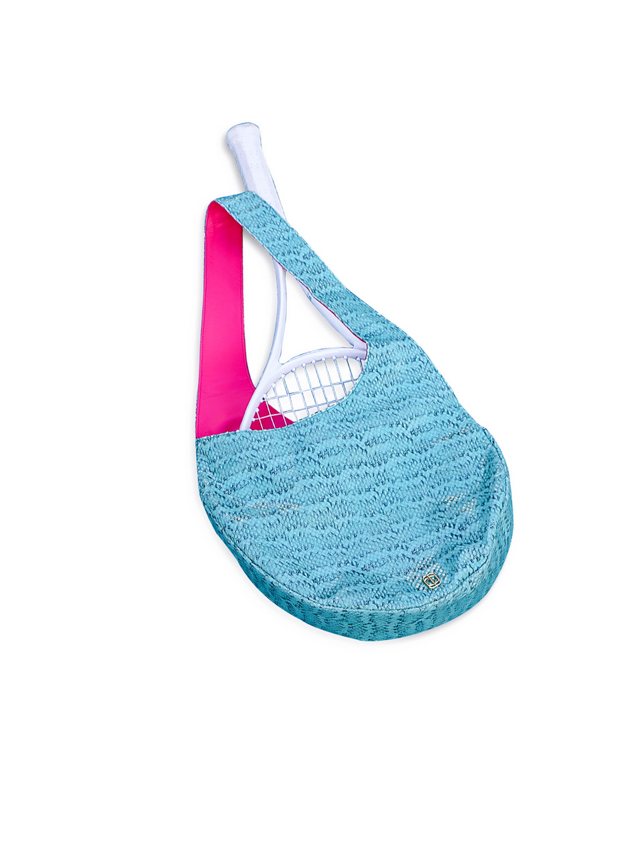 OCEAN BLUE TENNIS HOBO BAG