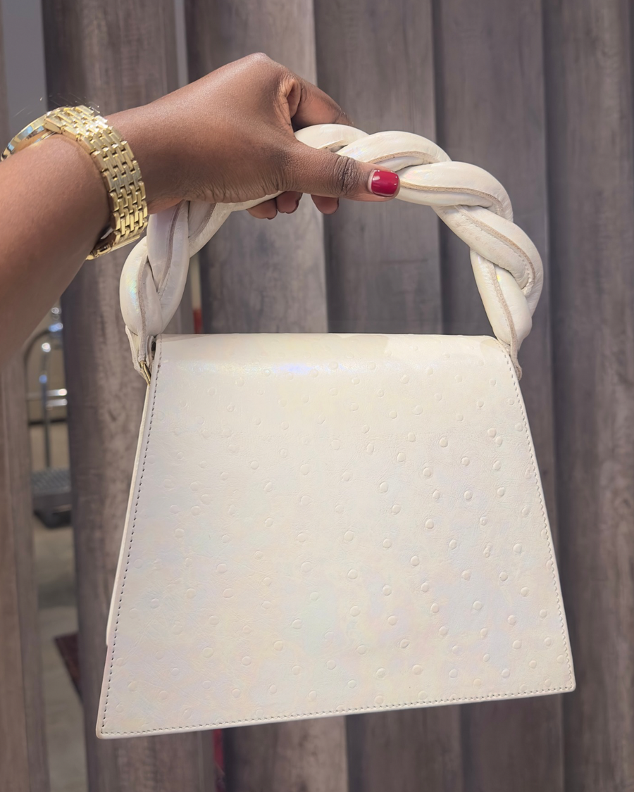 IRIDESCENT OSTRICH ZAZA GRANDE