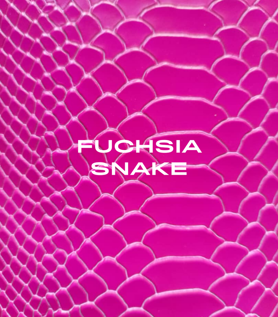 FUCHSIA SNAKE HOBO TOTE BAGS [PRE-ORDER]