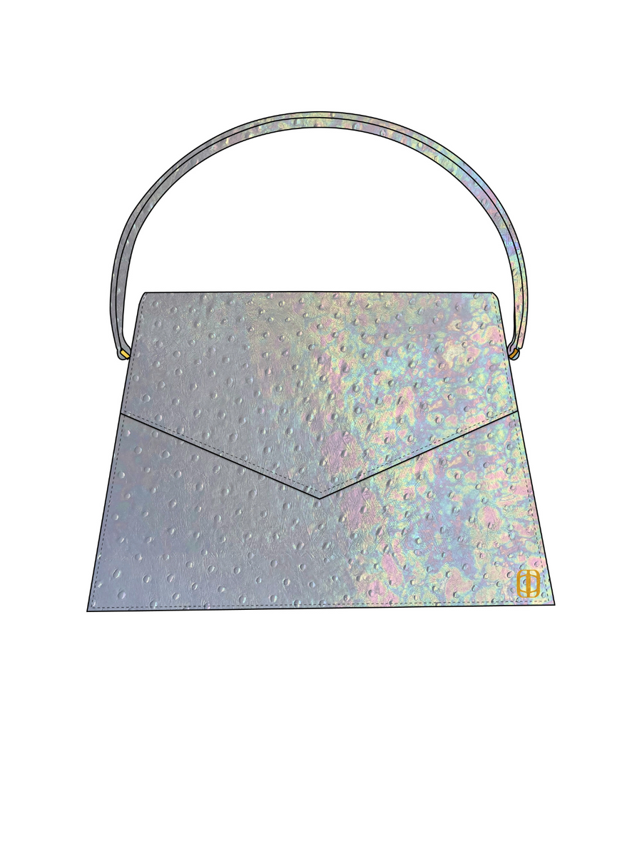 IRIDESCENT OSTRICH GRANDE ZAZA GRANDE [PRE-ORDER]