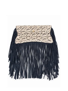 DIANE BUTTERFLY BLACK TASSEL BAG