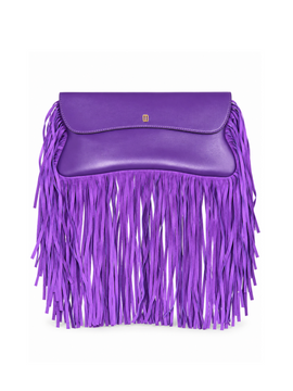 PURPLE BUTTERFLY TASSEL BAG