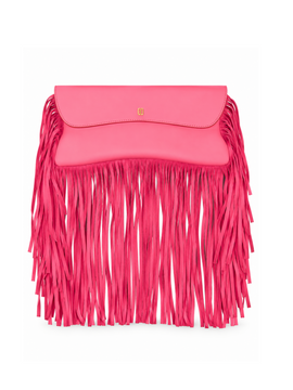 HOT PINK BUTTERFLY TASSEL BAG