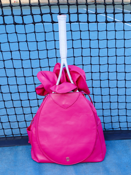 FUCHSIA TENNIS FLOWER BACKPACK
