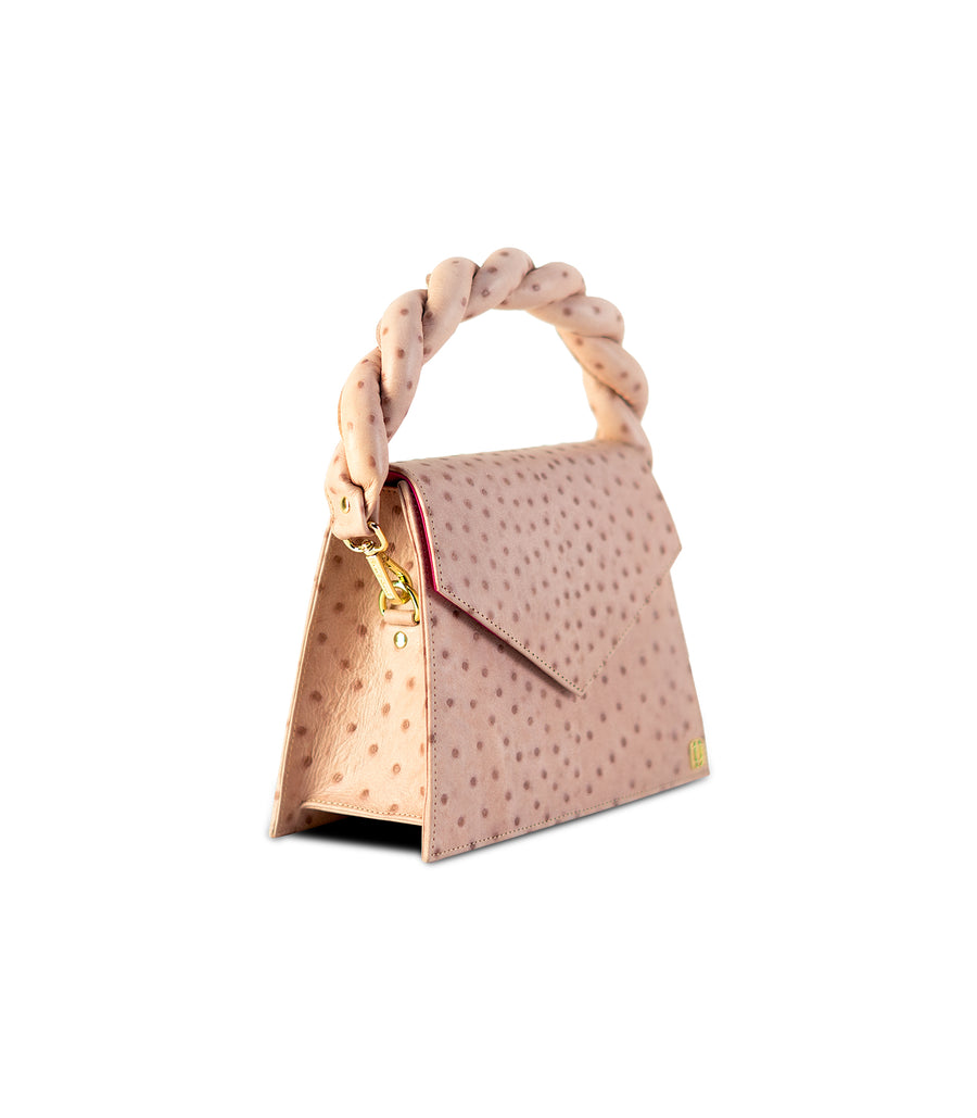 PINK OSTRICH ZAZA GRANDE