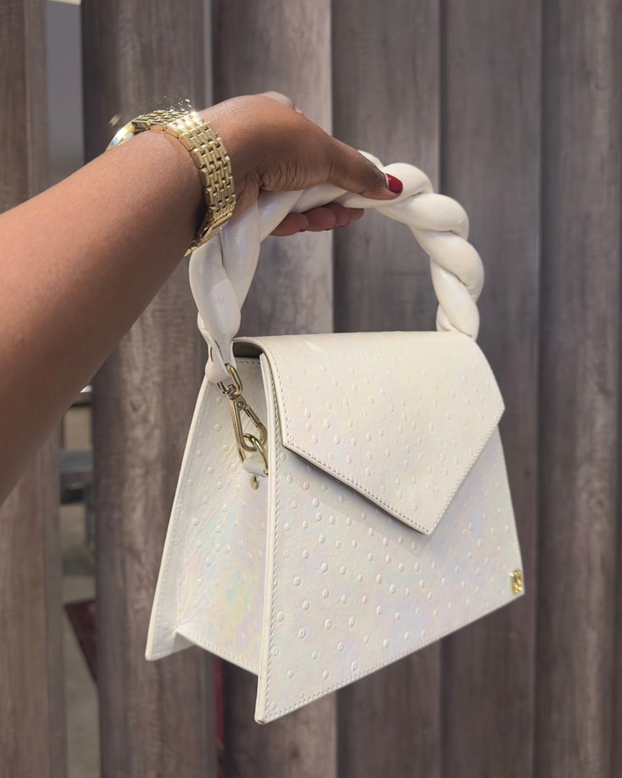 IRIDESCENT OSTRICH ZAZA GRANDE