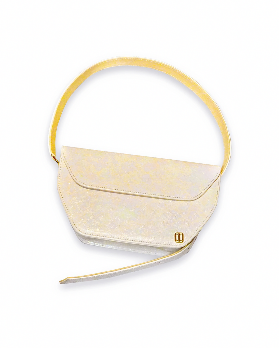 IRIDISCENT OSTRICH RAFFETTE