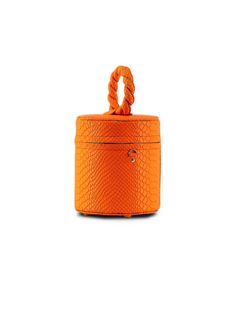 NEON ORANGE BUCKET BAG